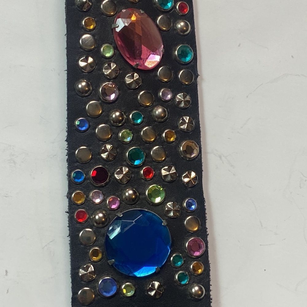 Cowboy C 1989 Alamo Design R Rhinestone  Unixes Belt One Size - Picture 6 of 16